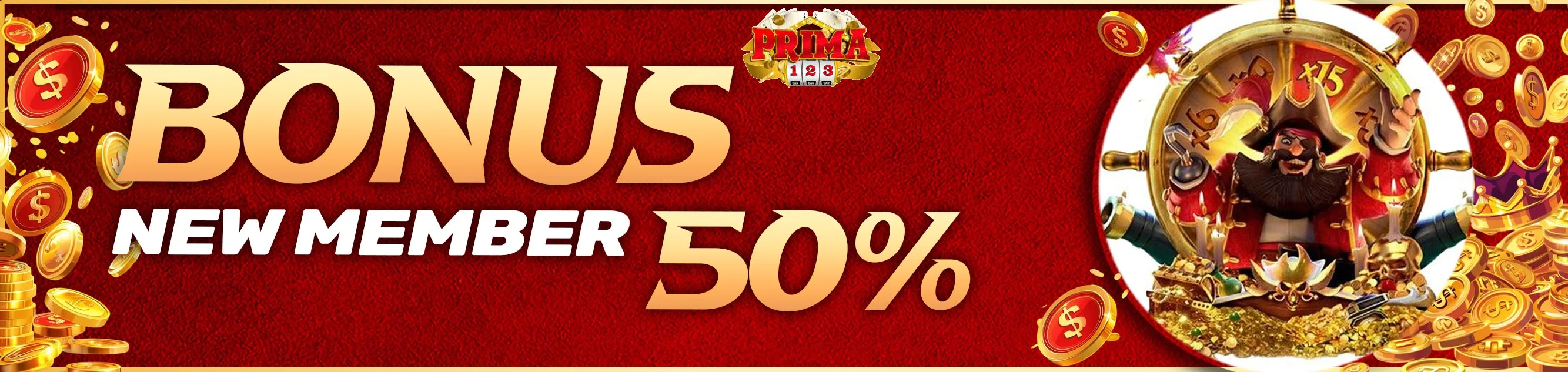 BONUS NEW MEMBER 50%